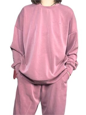Lazypants Dusty Pink 2-Piece Relaxed Sweatsuit